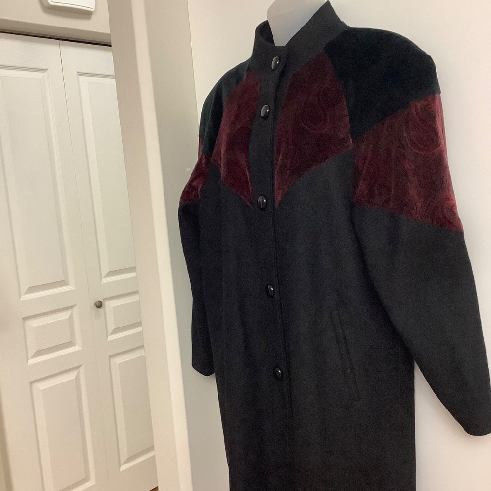 Vintage Fabulous WOOL  (80%) coat M/L 36-38 bust UNION MADE VTG - Picture 4 of 13